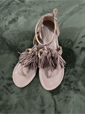 **2 FOR THE PRICE OF 1** Taupe Fringe & Tan Braids Size 7.5 & 7 -Same Fit!